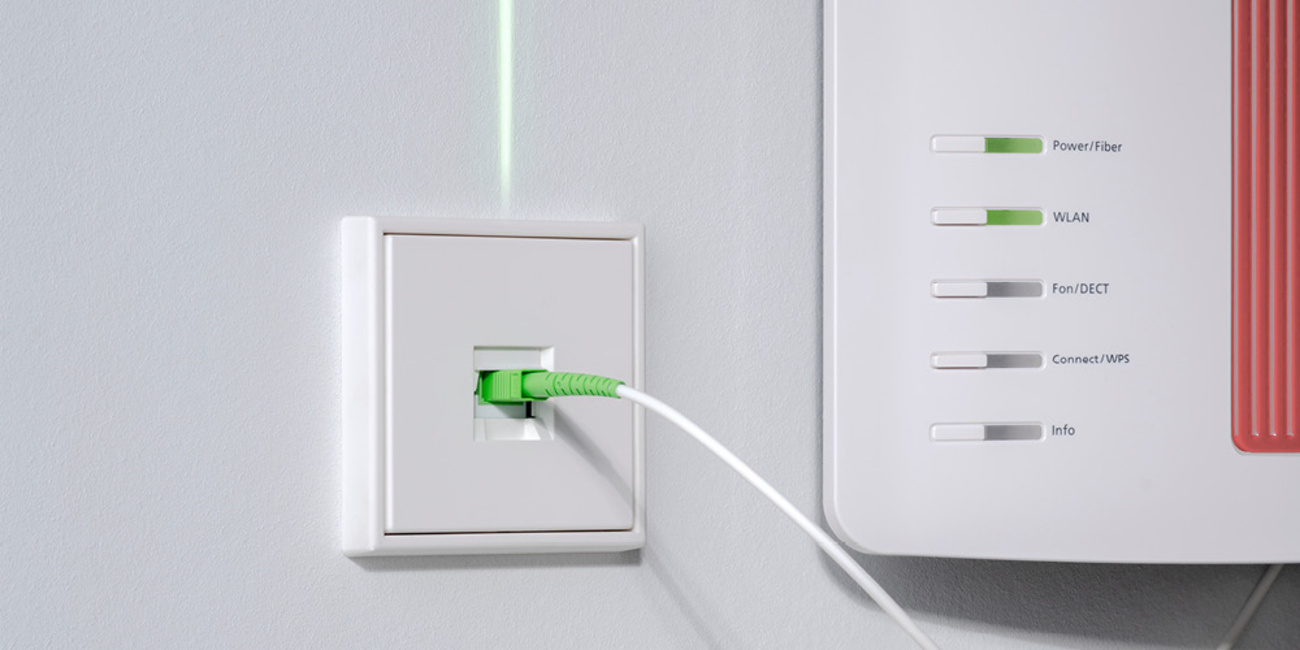 Die neuen Glasfaser-Anschlussdosen bei Elektro Brandschutz Schnatz in Großostheim