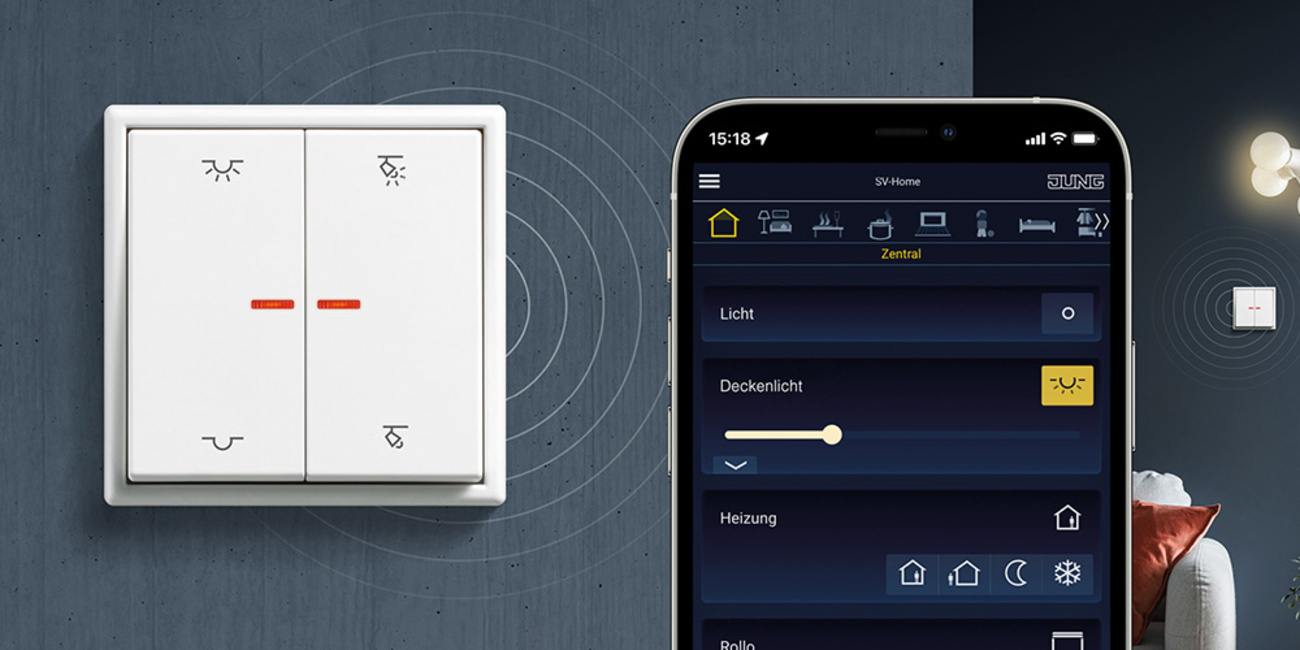 KNX RF Taster bei Elektro Brandschutz Schnatz in Großostheim